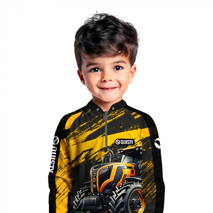 Camisa Premium - Pro Elite Bravo Agrário - Agro Sports - DryUv50+ Punho Luva - Infantil
