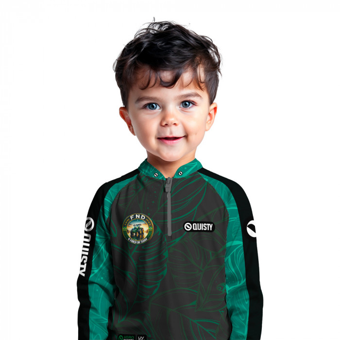 Camisa Premium - Pro Elite Força da Terra - Agro Sports - DryUv50+ Punho Luva - Infantil