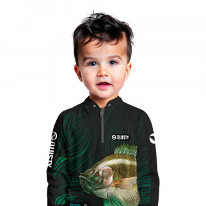 Camisa Premium - Pro Elite Tilápia Bocuda Pesca Esportiva - DryUv50 + Punho Luva - Infantil
